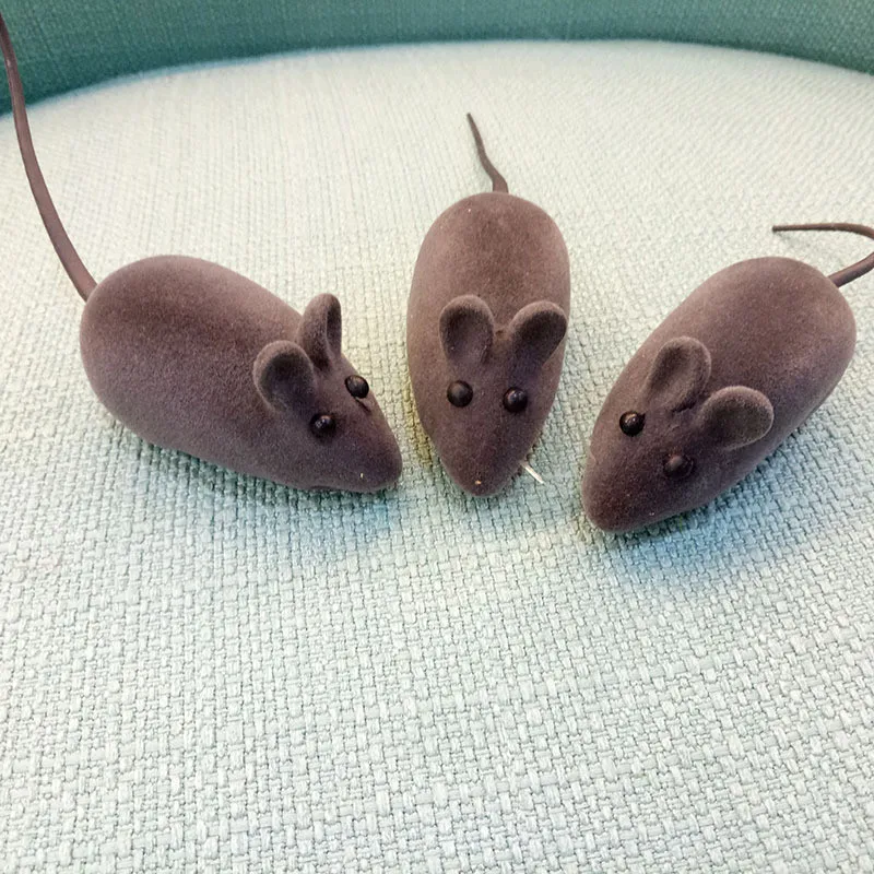 1PC Creative Pet Cat Interative Toys Cute Mouse For Cats Rubber Chew