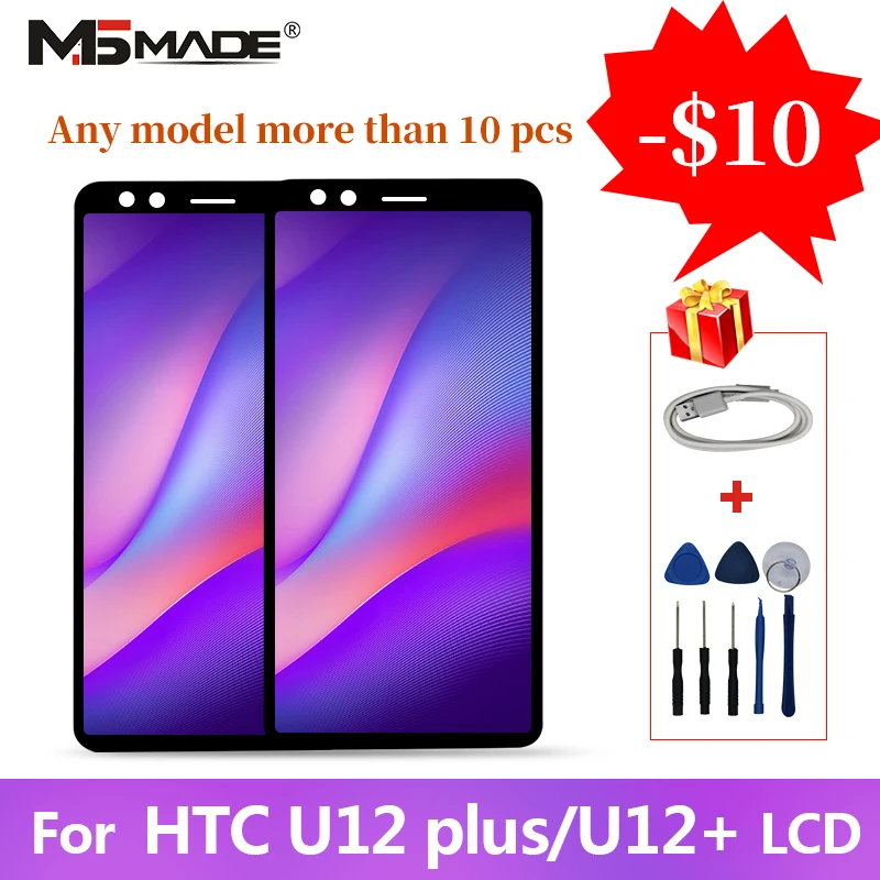 

5.0" Original For HTC U12 Plus U12+ LCD Display Touch Digitizer Screen Replacement Parts Free Tools AAA Quality U12+ Display