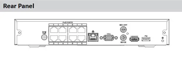 DAHUA 8ch 16ch NVR 4k h265 8 poe порт NVR4108HS-8P-4KS2 NVR4116HS-8P-4KS2 8PoE 4K& H.265 Lite сетевой видеорегистратор с логотипом