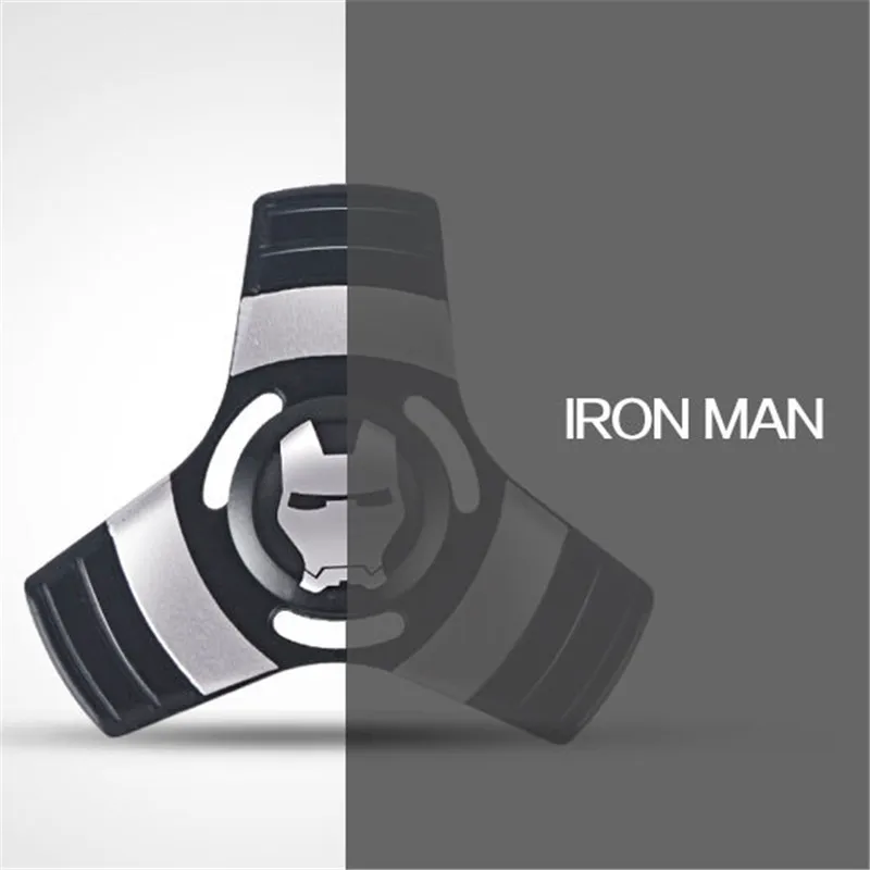 

Iron Man Hand Spinner For Captain America Metal Fidget Spinner Alloy Finger Spinner Tri Spiner for Autism/ADHD Anti Stress Toy