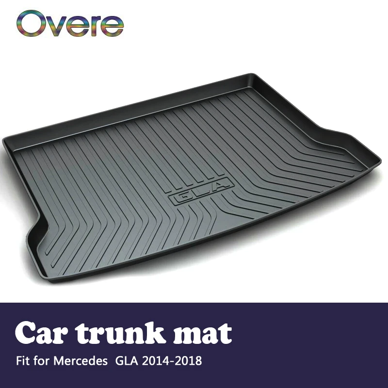 

Overe 1Set Car Cargo rear trunk mat For Mercedes GLA X156 2014 2015 2016 2017 2018 Boot Liner Tray Styling Anti-slip Accessories