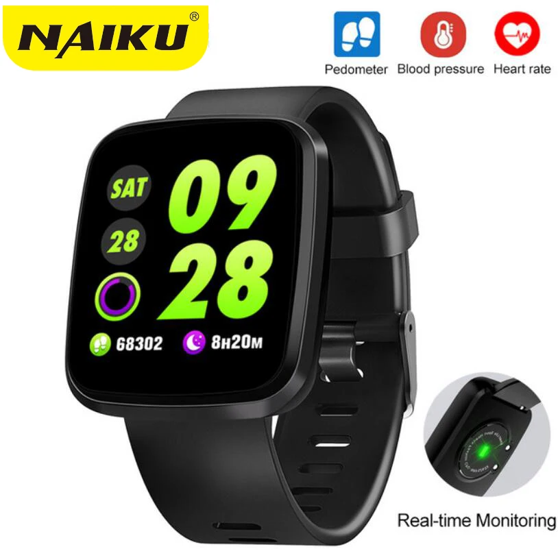 

NAIKU V6 Heart Rate Monitor Fitness tracker Blood Oxygen Pressure Smart Band High-definition Screen Weather Forecast Wristband