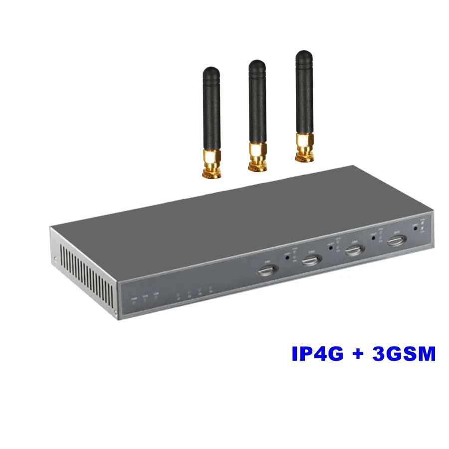 IP4G-3 GSM IP-PBX Сервер SIM SIP IAX2 VoIP Asterisk PBX С 3 на основе IP голос переключатель Поддержка 1-4