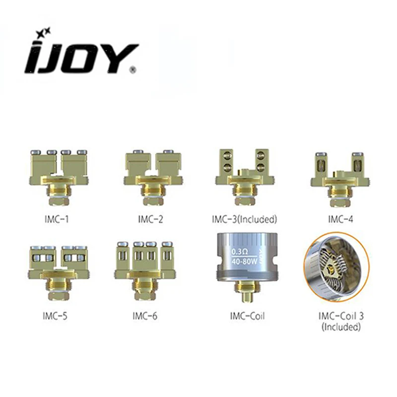 В наличии! IJOY сменная позолоченная Строительная палуба IMC-1/2/3/4/5/6/7 IMCCoil 3