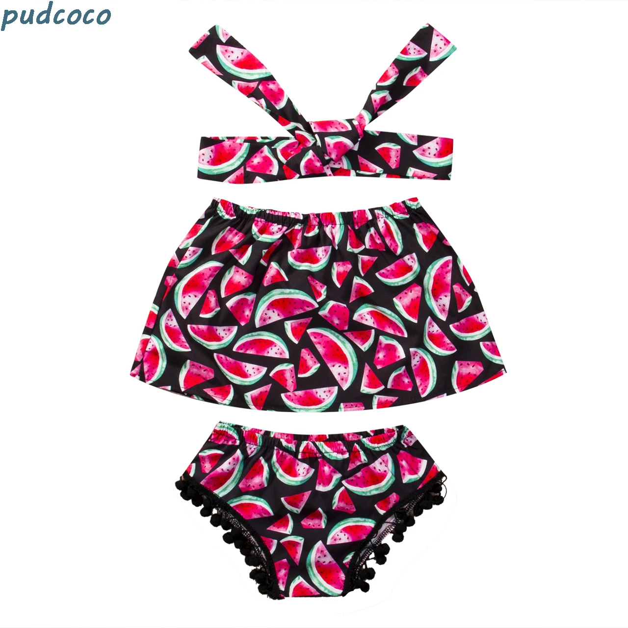 3PCS Toddler Baby Girls Romper Summer Lovely Children's Clothing Sets