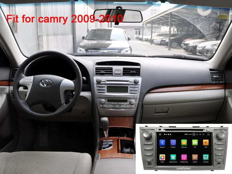 Clearance Two din 8" touch screen android 9.0 car multimedia gps navigation for toyota camry 2006-2011 with bluetooth wifi audio stereo 3