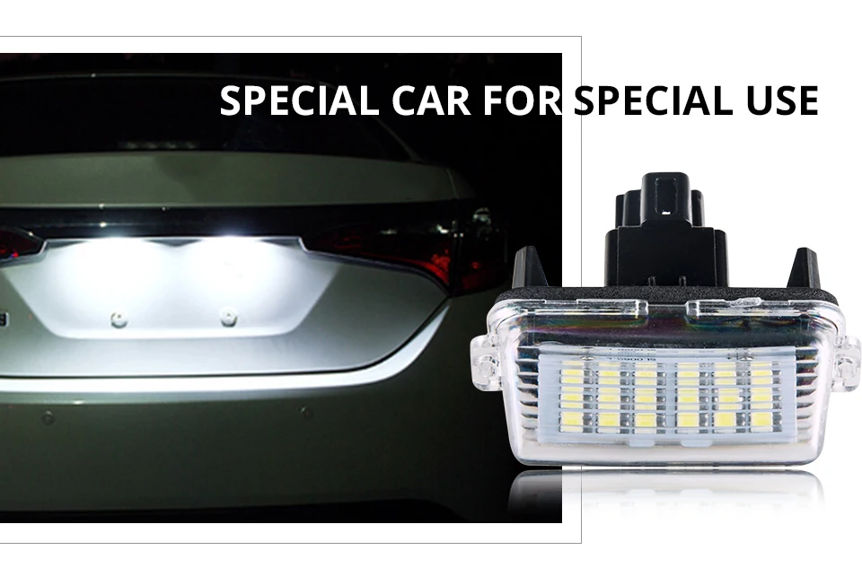 Car License Plate Lights LED Number Lamps for Toyota_01