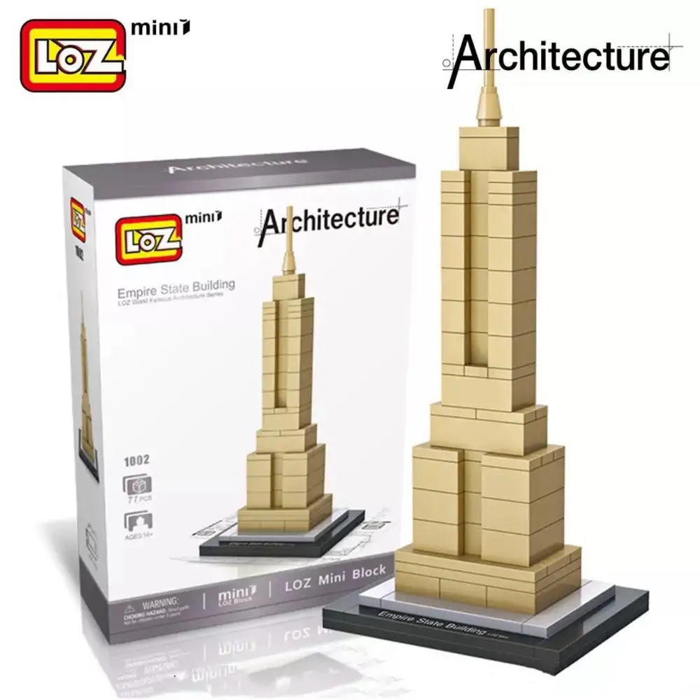 

LOZ Mini Blocks Building Blocks Architecture New York Empire State Building Model Toys For Children City Bricks Assembly 1002