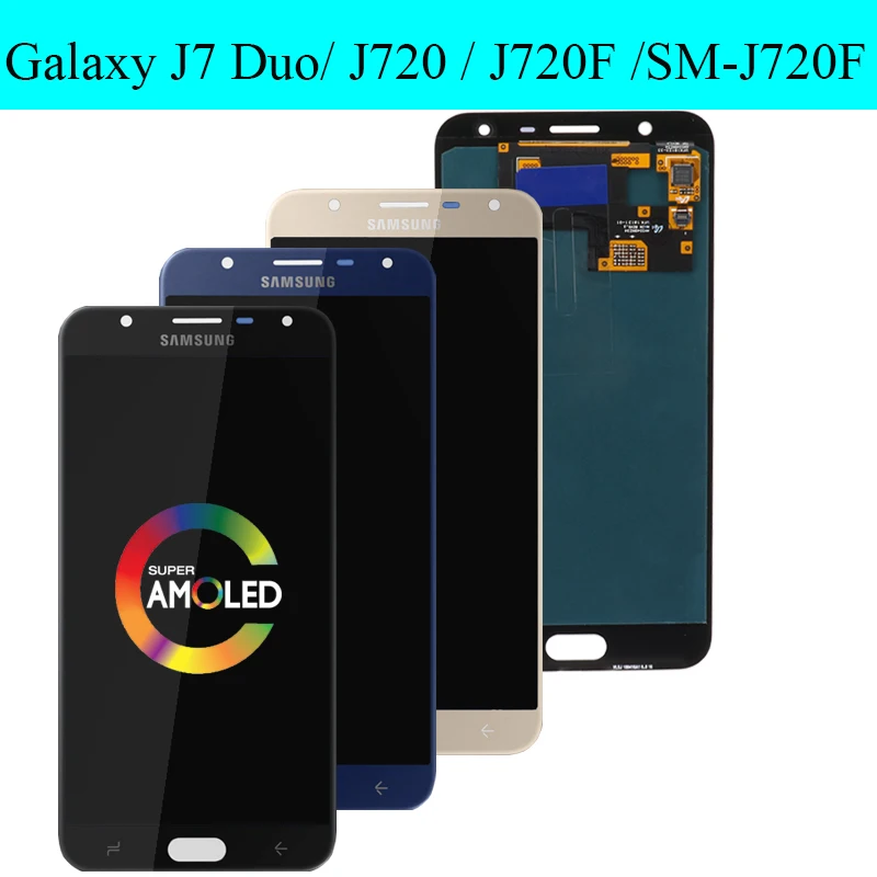 5,5 ''ЖК-дисплей для samsung Galaxy J7 Duos J720 ЖК-дисплей сенсорный экран дигитайзер сборка запчасти для ремонта