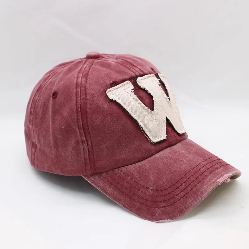 BINGYUANHAOXUAN 6 colores lavados Denim Snapback gorras otoño algodón letra W nuevos hombres mujeres gorra de béisbol Sunblock Beisbol Casquette BINGYUANHAOXUAN 6 colores lavados Denim Snapback gorras otoño algodón letra W nuevos hombres mujeres gorra de béisbol Sunblock Beisbol Casquette
