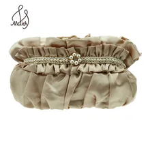 Markdown Verkauf Prominente Damen Frauen Handtaschen Pochette Soiree Perlen Satin Kristall Schädel-ring-abend-einzelner Umhängetaschen Kupplung Geldbörsen