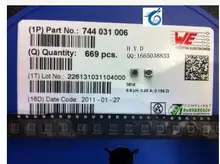 NÓS fabricante fixo indutores SMD 3816 744031006 6.8 UH 6 r8 0.85 Um escudo