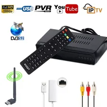 Koqit DVB S2 Digital Satellite Receptor FTA Receiver IPTV m3u Combo HD TV Tuner Media Player