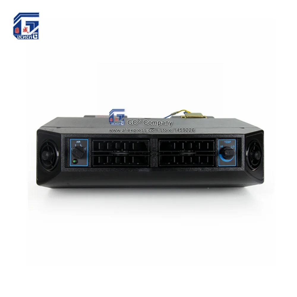 

Universal A/C Add-On Under Dash Evaporator Assembly Unit Air Conditioner Heater 24V 12V Mini Bus Truck Van Street Red Rod