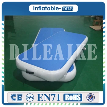

Free Shipping Factory Price 2/3/4m Blue Inflatable Air Track Gymnastics Air Mat Inflatable Tumble Track For Kids & Adults