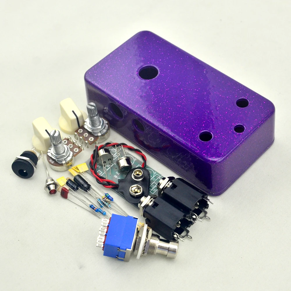 Kit de Pedal de Guitarra Diy com Transistores Ac128 de Germânio e Invólucro Vintage Fuzz Face Pré-perfurado 1590b - Image 3