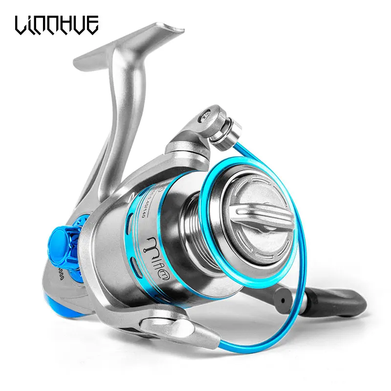 LINNHUE Fishing Reel FB LA 1000-7000 Spinning Reel 8 Kg Max Drag 5.2:1 Saltwater reel Fishing Send Gift 8# Hook 10pcs