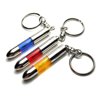

Fashion Anti-static Keychain Key Ring Built-in LED Emitter Car Interior Accessories Car Key Chain
