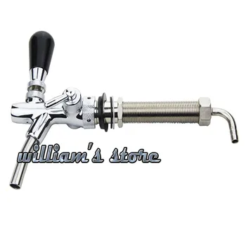 

Draft Beer Faucet Adjustable Draft Beer Faucet Chrome Plating 127mm Shank Homebrew Making Tap