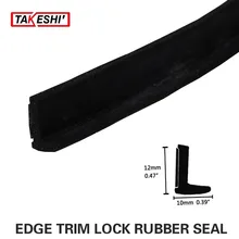 L Shape 472″ 1200cm Rubber Black Edge Trim Lok Camper Trailer RV Car Truck Camper Seal Strip adhesive Boat weatherstrip durable
