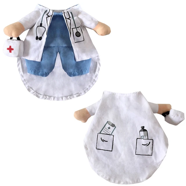 Doctor And Nurse Funny Dogs Costume 3