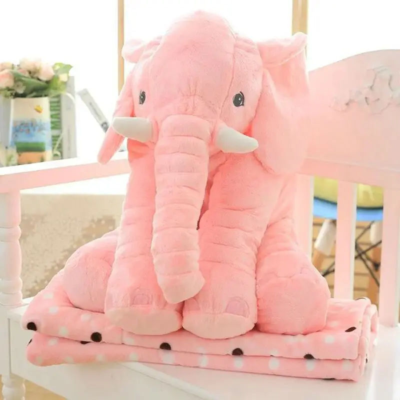 

Appease pillow with blanket cushions accompany doll for baby  Plush toys elephant dolls for baby gift for children girlfriend