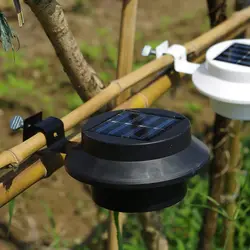 Солнечная энергия открытый освещенный желоб изгородь проход 3 светодиодный настенный светильник с кронштейном садовое место
