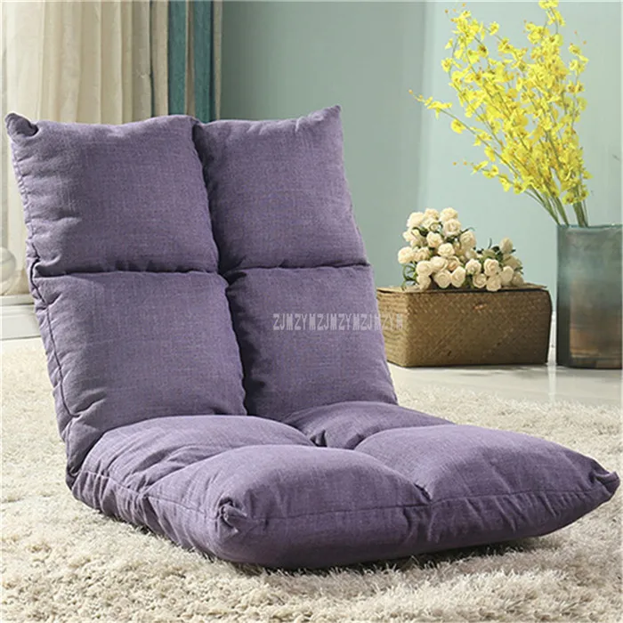 Одноместный диван для гостиной, восемь сеток, диван для отдыха с татами, японский стиль, складной пол, стул, домашняя мебель, угловой диван-кровать - Цвет: purple