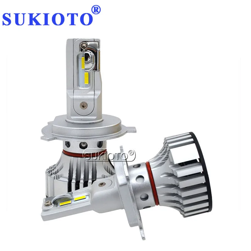 SUKIOTO H7 H4 LED Headlight Bulb Auto Car Headlight H7 H11 H1 HB3 HB4 H4 HiLow Beam 12V 72W 3000K 6500K White LED Fog Lamp Bulb (4)