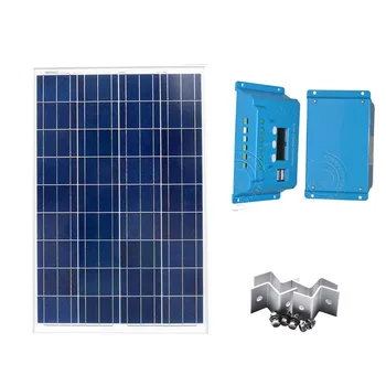 

Kit Solar Panel 12v 100w Solar Charge Controller 12v/24v 10A Solar Home System Caravana Caravan Car Camp Rv Motorhome Phone