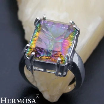 

Hermosa Jewelry Classic Fashion Rings Silver Color Engagement Rings 7#8#9# QA07