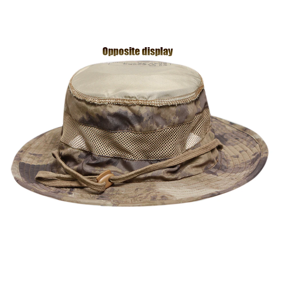 Masculino feminino esportes boonie malha respirável militar