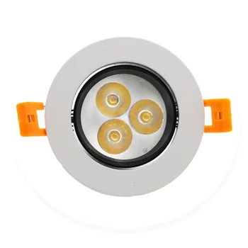 

New Arrival 3W AC 85-265V LED Downlight Recessed Ceiling Wall Floodlight Lamp Light Spot Light Panel Bulb + LED Driver