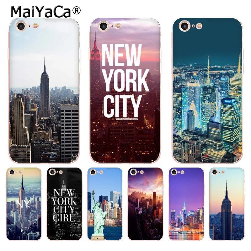 MaiYaCa NYC NEW YORK city landscape soft tpu phone case