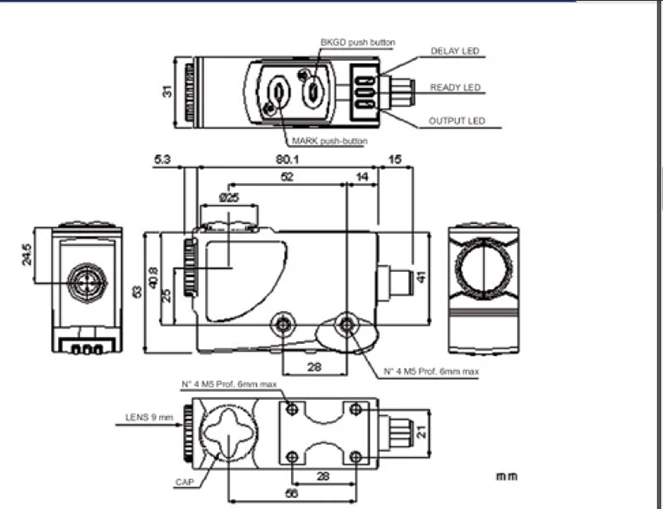 Фото TL50-W-815 DATALOGIC цветной датчик, датчик контрастности, фотоэлектрический датчик №3