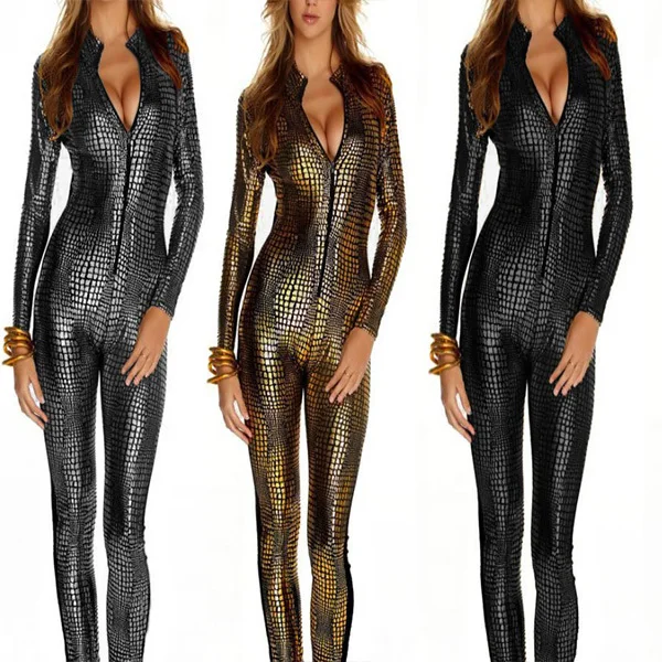 snakeskin unitard