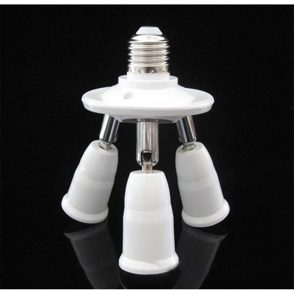 

TPFOCUS 3 in 1 E27 Base Socket Splitter LED Light Lamp Bulb Adapter Holder Converter Interior Design Adapter 2019 Hot