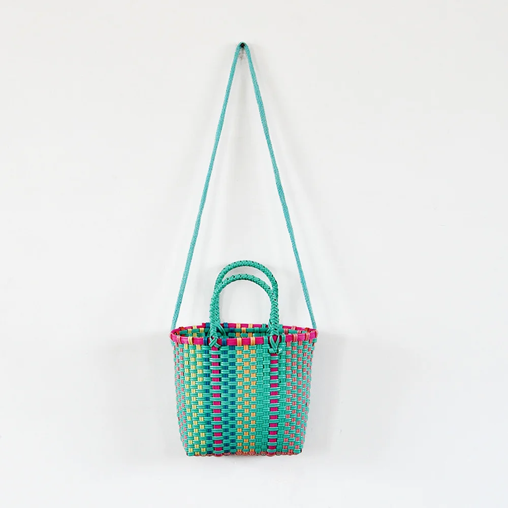 

Straw Bag Woven Handbag Female 2019 New Wave Korean Version of The Wild Rattan Basket Basket Messenger Beach Bag