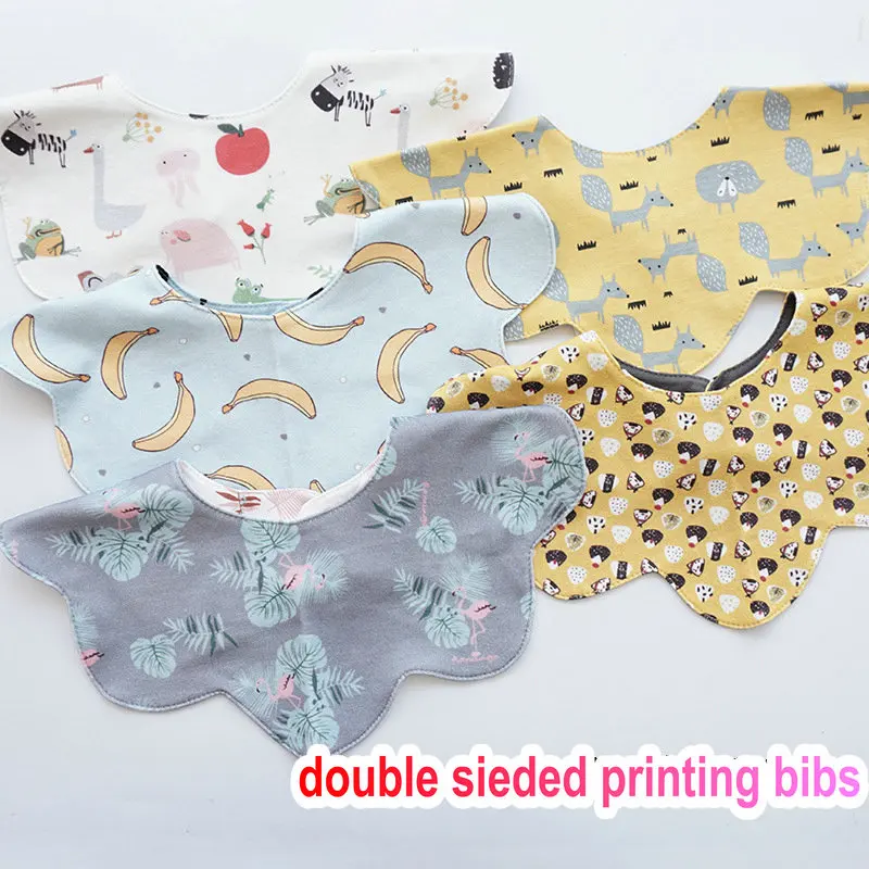 

2019 new Baby Bibs Round Neck 360 Degree infant Toddler Bibs waterproof Bibs & Burp Cloths infant feeding drool bibs