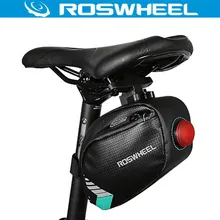 ROSWHEEL Waterproof MTB Bike Bag Bicycle Rear Saddle Seat Bag Led Light Cycle Cycling Bycicle Pannier Bags Bicycle Accessories