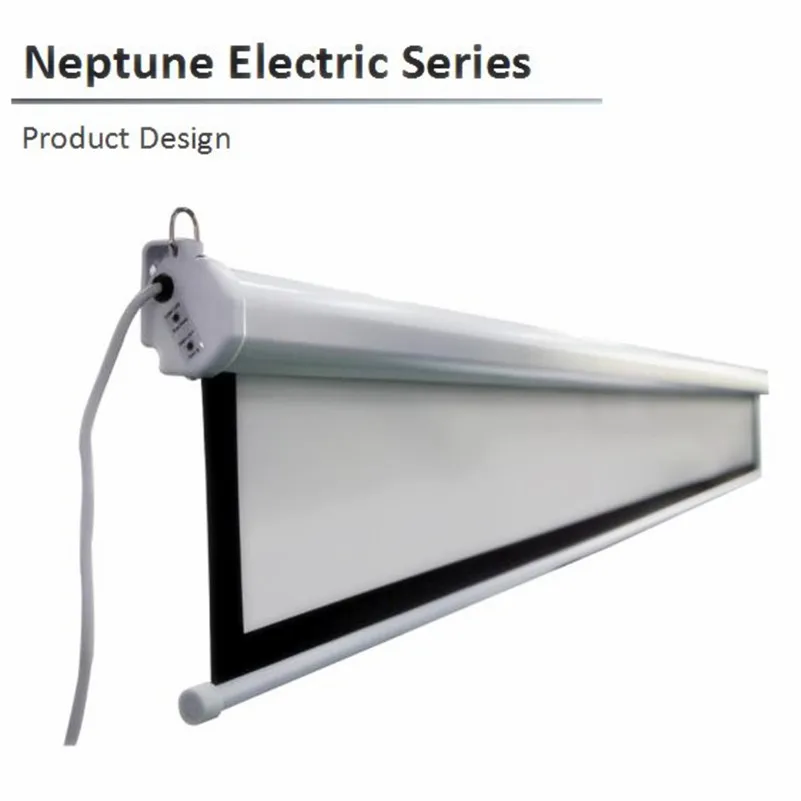 

N1VB 4:3 Video, 80 100 120 133 150inch,Neptune Electric retractable projector projection screen ,material with matte white B