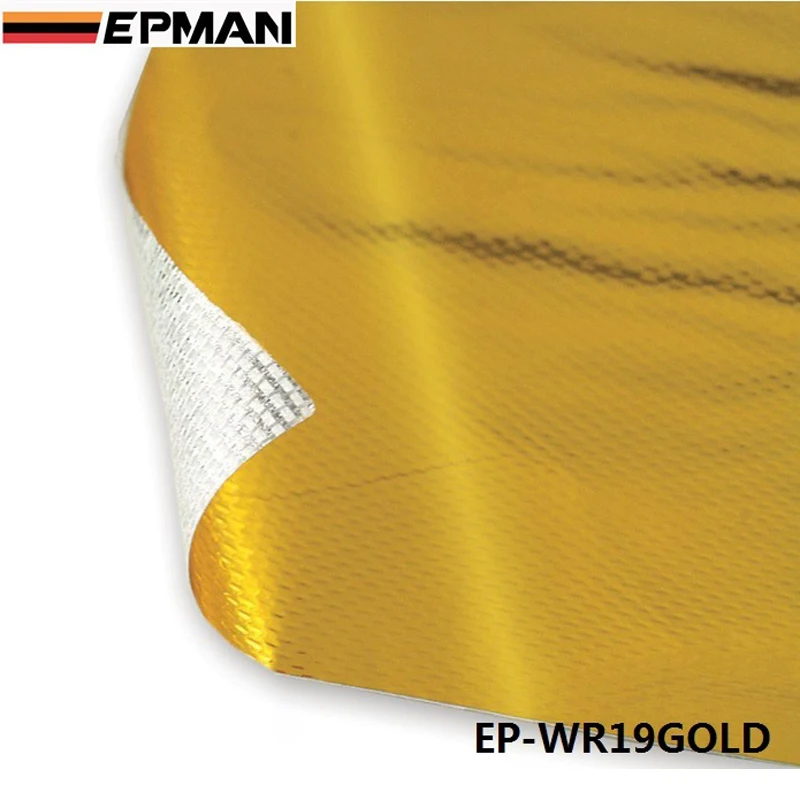 Tanie Samoprzylepna REFLECT A GOLD ciepła WRAP bariera wysokiej jakości 39in. x 47in. Kawałek dla VW PASSAT AUDI A4 B6 EP WR19GOLD