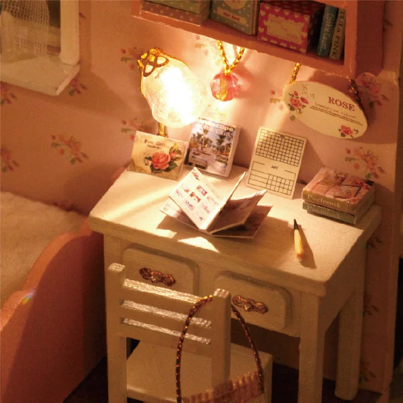 Sunshine Angel Handmade Doll Miniature Furniture DIY Doll house Wooden Toys For Children Grownups Birthday Gift H-002 Sunshine Angel Handmade Doll Miniature Furniture DIY Doll house Wooden Toys For Children Grownups Birthday Gift H-002