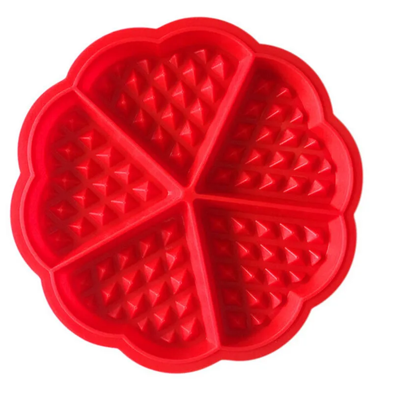 

Family Silicone Waffle Mold Maker Pan Microwave Baking Cookie Cake Muffin Bakeware Cooking Tools Kitchen Accessories Supplies