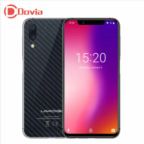 UMIDIGI واحد 4 جرام الهاتف الذكي 5.86 بوصة الروبوت 8.1 MTK6763 الثماني النواة 4 جيجابايت RAM 32 جيجابايت ROM 12MP + 5.0MP عودة-كاميرا الوجه إفتح الهاتف المحمول