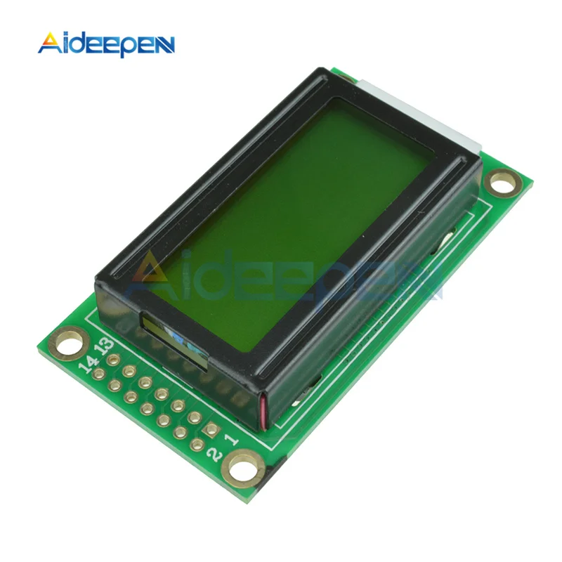 0802 LCD Module 8 x 2 Character Display 5V LCD Backlight Blue/Yellow For Arduino DIY Kit