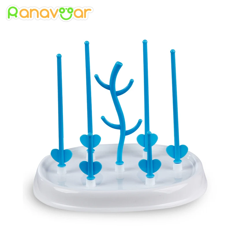 Useful Baby Bottle Drying Rack Simple Tree Shape Cleaning Dryer Drainer Detachable Useful Infant Milk Cup Nipple Pacifier Holder