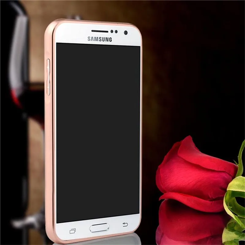 Luxury Metal + Mirror Acrylic Case For Samsung Galaxy Grand 2 Duos G7102 G7106 G7108 Mobile Phone Protective Back Cases (7)