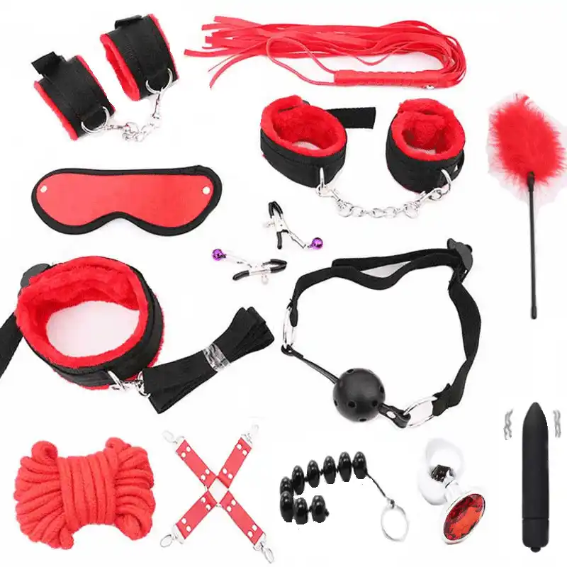 Anal Slave Collar - Couples Slave Games Bdsm Bondage Set Porno Sex Handcuffs Nipple Clamps Whip  Mouth Gag Anal Plug Erotic Toys For Sex Accessories