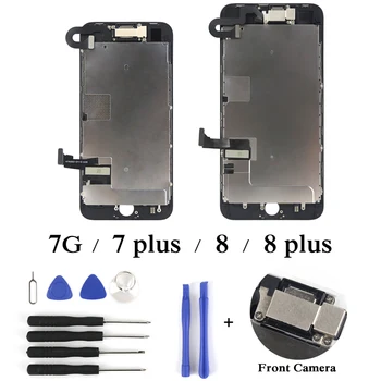 

1pc For iphone 7 7 plus 8 8 plus lcd display full set assembly screen with parts replacement with front camera no home button